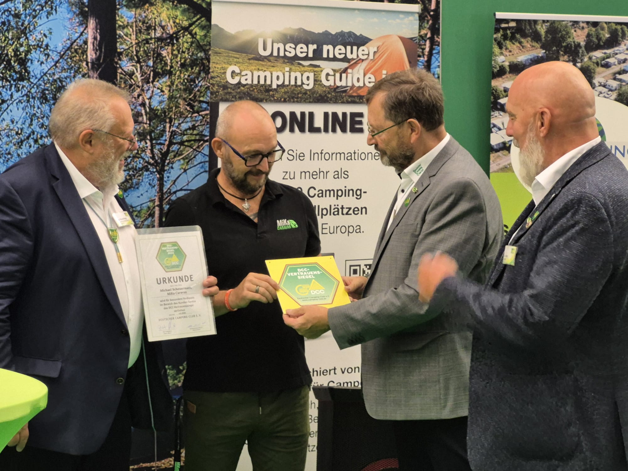 Verleihung des DCC-Vertrauenssiegels an MiKa Caravan